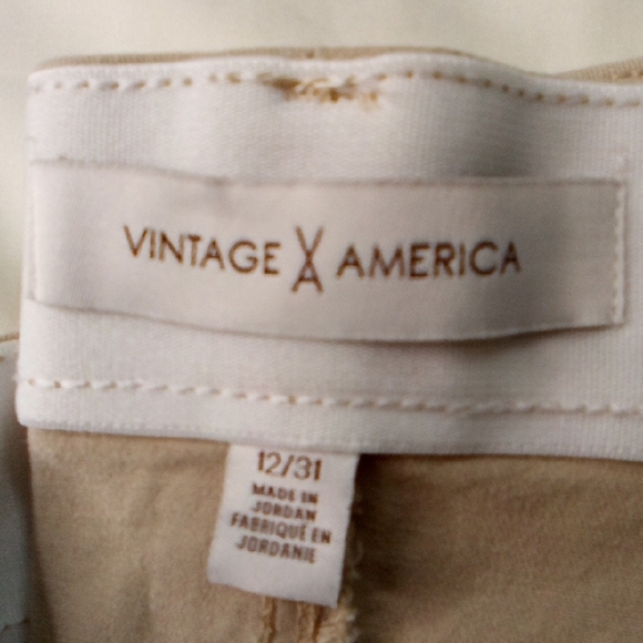 Vintage America Women's Tan Jeans - Picture 3 of 11
